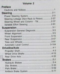 1997 Cadillac Catera Service Shop Repair Manual - 3 Volume Set