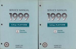 1999 Cadillac DeVille Eldorado Service Shop Repair Manual - 2 Vol Set