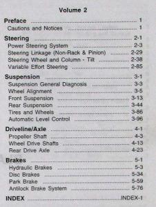 1998 Cadillac Catera Service Shop Repair Manual - 3 Volume Set