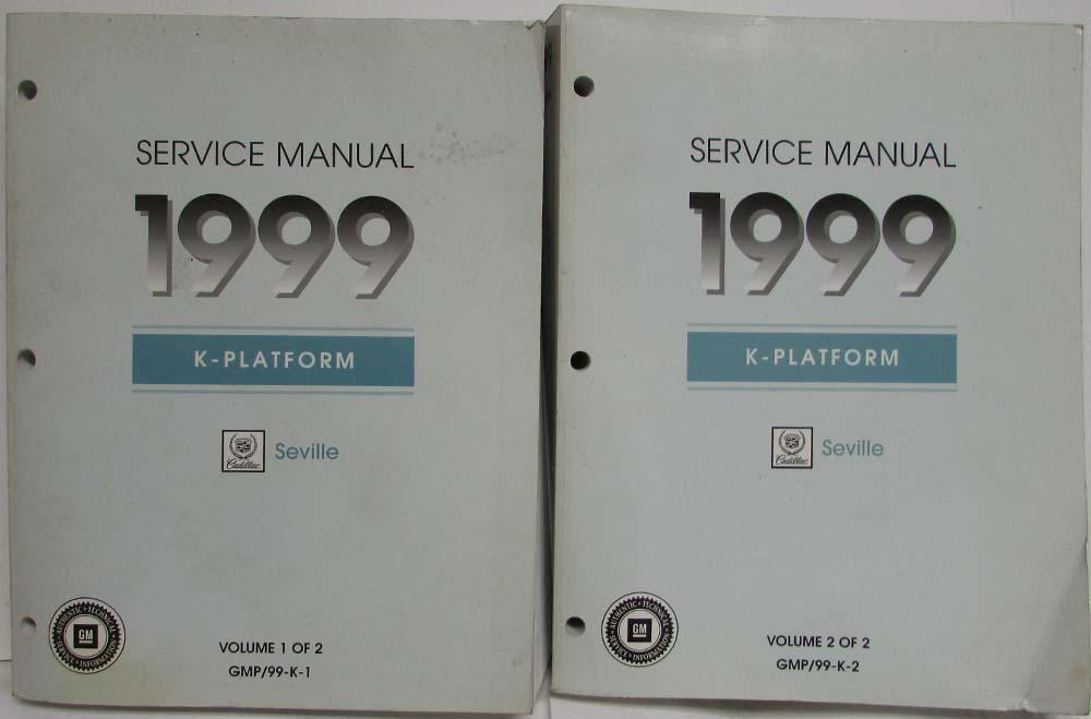 1999 Cadillac Seville Service Shop Repair Manual - 2 Volume Set