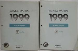 1999 Cadillac Seville Service Shop Repair Manual - 2 Volume Set