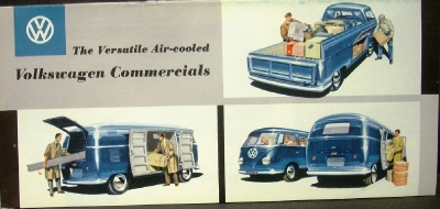 1958 Volkswagen VW Sales Brochure Commercial Pick-up Van Kombi