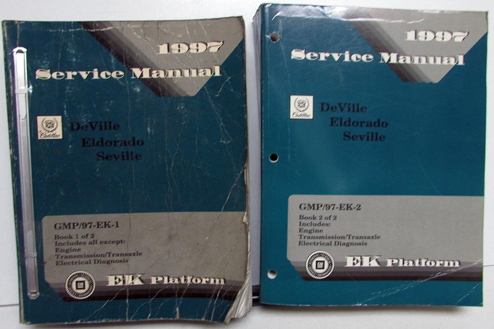 1997 Cadillac DeVille Eldorado Seville Service Shop Repair Manual - 2 Vol Set