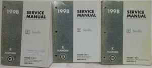 1998 Cadillac Seville Service Shop Repair Manual - 3 Volume Set