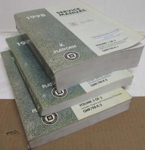 1998 Cadillac Seville Service Shop Repair Manual - 3 Volume Set