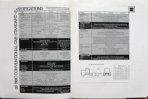 1977 GMC Long Conventional Cab 116 inches BBC Truck Features Equip Specs Folder