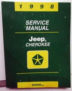 1998 Jeep Cherokee Dealer Service Shop Repair Manual Original