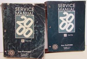2000 Cadillac DeVille Service Shop Repair Manual Set Volumes 1 & 3 Only