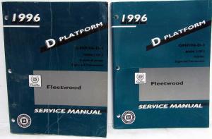 1996 Cadillac Fleetwood Rear Wheel Drive Service Shop Repair Manual - 2 Vol Set