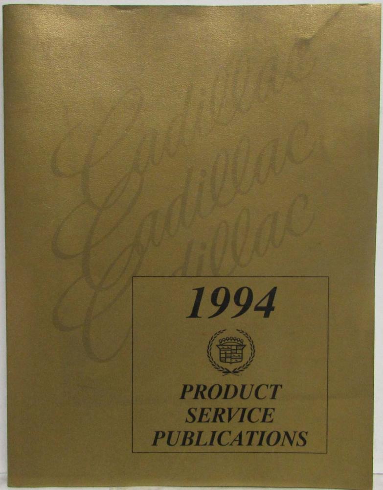 1994 Cadillac Product Technical Bulletins Service Publications