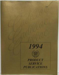 1994 Cadillac Product Technical Bulletins Service Publications