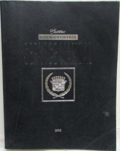 1992 Cadillac Eldorado Seville Service Shop Repair Manual
