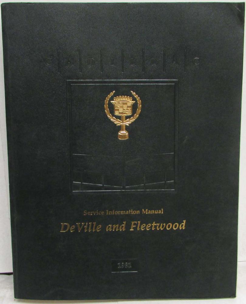 1991 Cadillac DeVille and Fleetwood Service Shop Repair Manual