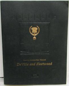 1991 Cadillac DeVille and Fleetwood Service Shop Repair Manual