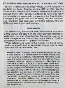 1991 Cadillac DeVille and Fleetwood Service Shop Repair Manual
