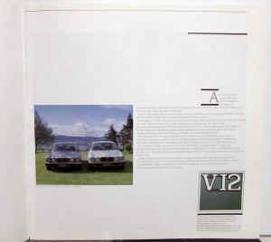 1988 Jaguar Sovereign V12 Daimler Double Six Sales Brochure German Text Original