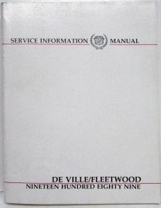 1989 Cadillac DeVille and Fleetwood Service Shop Repair Manual