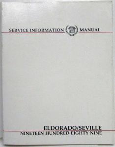 1989 Cadillac Eldorado Seville Service Shop Repair Manual