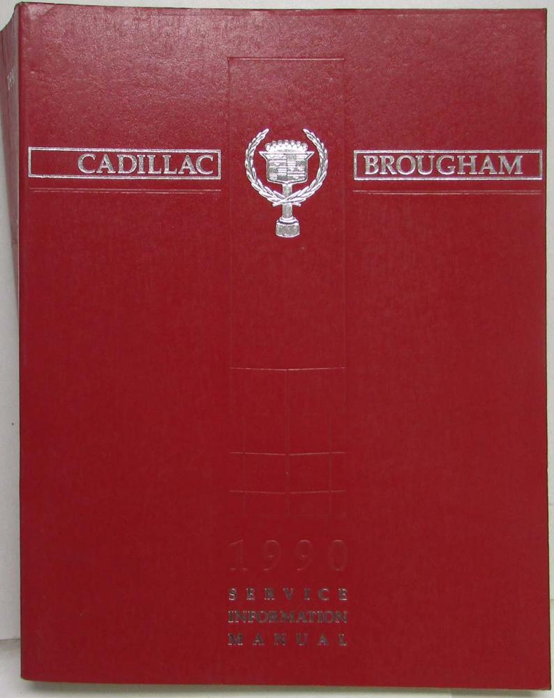 1990 Cadillac Brougham Service Shop Repair Manual