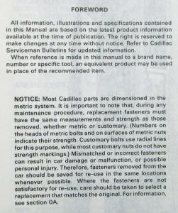 1990 Cadillac Allante Dealer Service Shop Repair Manual