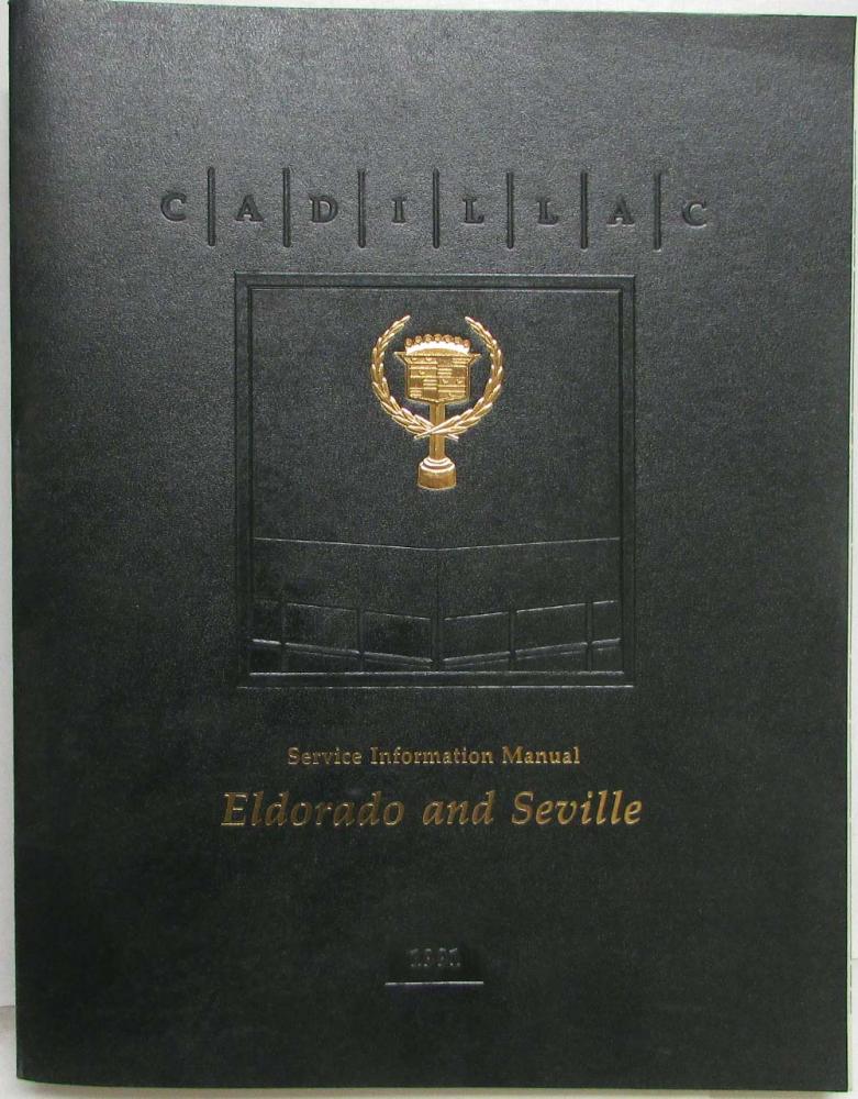 1991 Cadillac Eldorado Seville Service Shop Repair Manual