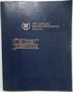 1987 Cadillac DeVille and Fleetwood Service Shop Repair Manual