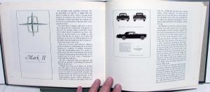 1921 Thru 1971 Lincoln Motorcar Ref Book Continental Mark II III Early Years