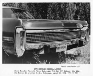 1973 Chrysler Imperial LeBaron Front End Press Photo 0107