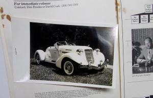 1981-1982 Classic Cars of London Auburn Boat-tail Speedster Media Press Kit