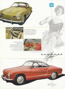 1956 1957 Volkswagen Karmann Ghia Sales Brochure Leaflet Original