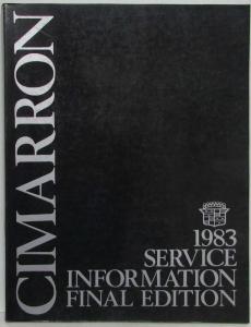 1983 Cadillac Cimarron Service Shop Repair Manual