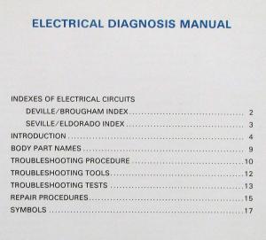 1983 Cadillac Electrical Troubleshooting Manual - Deville Seville Eldorado
