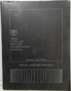 1986 Cadillac Service Shop Repair Manual Final Edition - DeVille/Fleetwood FWD
