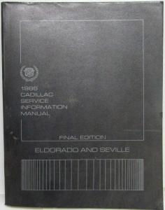 1986 Cadillac Service Shop Repair Manual Final Edition - Eldorado and Seville