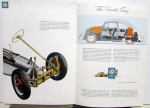 1958 Volkswagen VW Prestige Sales Brochure Sedan De Luxe Convertible Rare