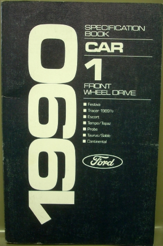 1990 Ford Mercury Service Spec Taurus Sable Tempo Topaz Escort