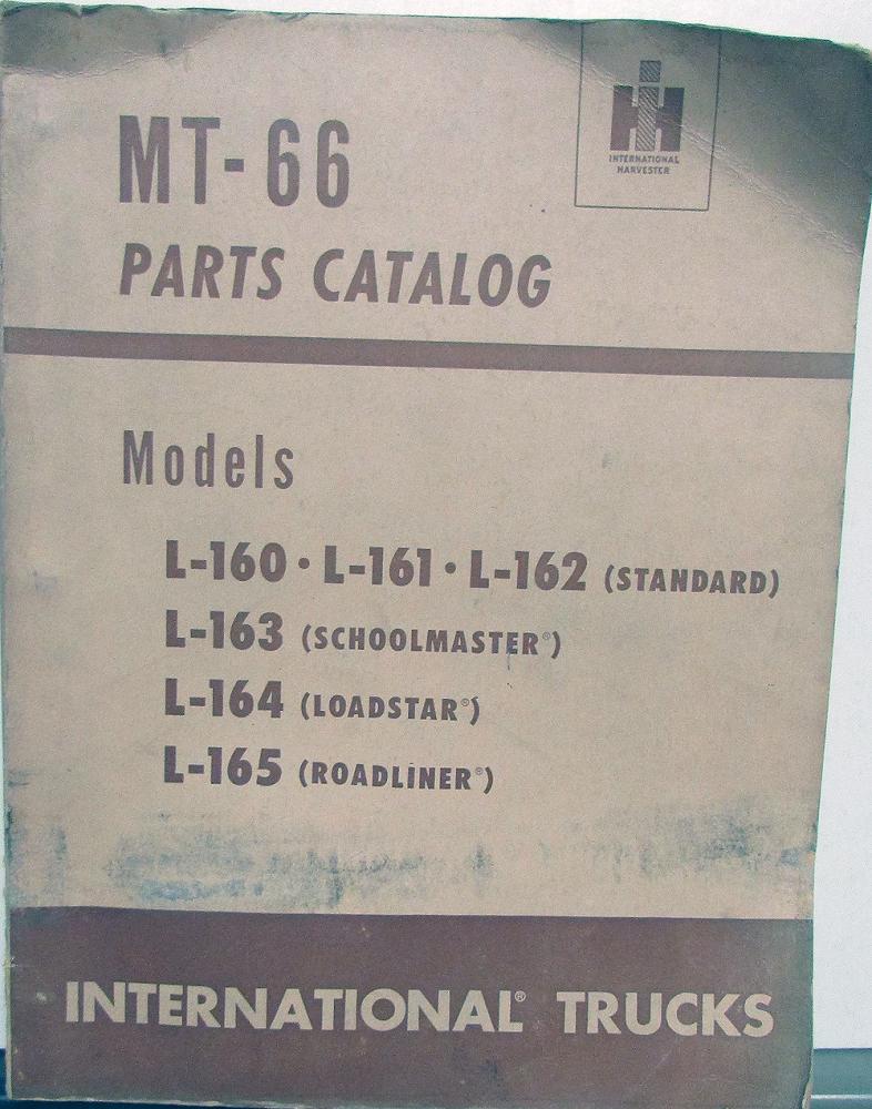 1949 1950 1951 1952 International Truck L160 161 162 163 164 165 Parts Book