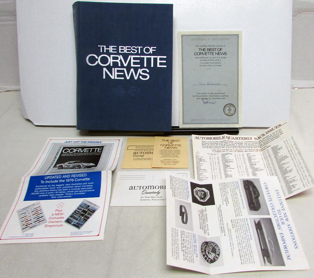 1957 Thru 1976 The Best Of Corvette News Automobile Quarterly Reference Book