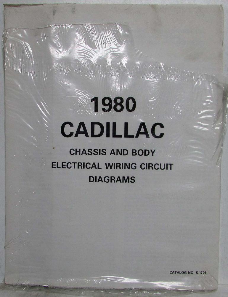 1980 Cadillac Chassis and Body Electrical Wiring Circuit Diagrams