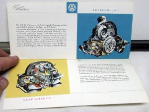 1959 Volkswagen Sales Brochure German Text Sedan Cabriolet Karmann Ghia Rare