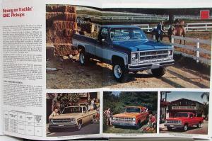 1979 GMC Pickup Truck Crew 4WD Cab Chassis Sales Brochure Original