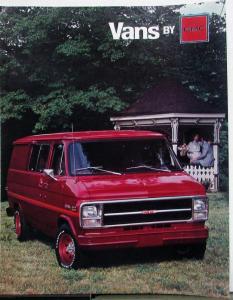 1979 GMC Vans St Sedan Vendura Tailering Gypsy Gaucho Sales Brochure Original