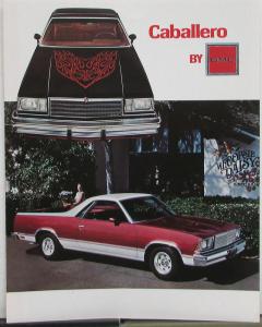 1979 GMC Caballero Laredo Diablo Pickup Truck Sales Brochure Folder Original