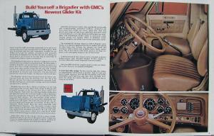 1979 GMC Brigadier Glider Kit Sales Brochure Folder Original