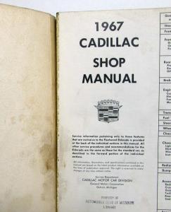 1967 Cadillac Service Shop Manual - 60S Fleetwood Calais DeVille 75 Comm Chassis