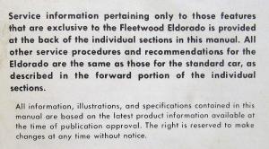 1967 Cadillac Service Shop Manual - 60S Fleetwood Calais DeVille 75 Comm Chassis