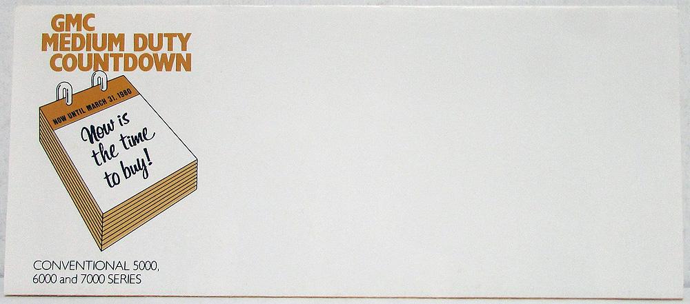 1980 GMC 5000 6000 7000 Conventional Trucks Sales Brochure MAILER Original