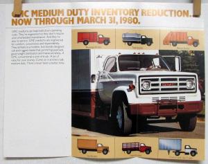 1980 GMC 5000 6000 7000 Conventional Trucks Sales Brochure MAILER Original