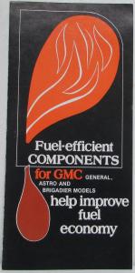 1980 GMC Asto Brigadier General Truck Fuel Economy Sales Brochure MAILER Orig