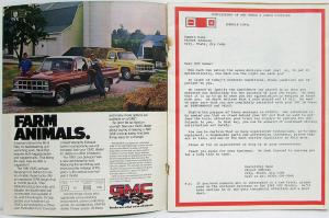 1980 GMC Points Mag Sep Oct Issue PREVIEW 81 GMC Trucks Sales Brochure Inside